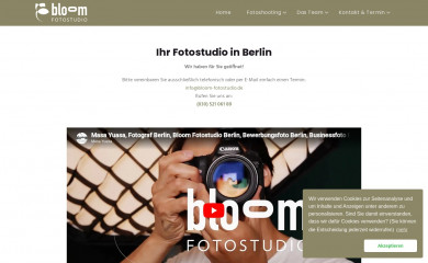 bloom-fotostudio.de screenshot