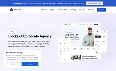 Blockskit Corporate Agency screenshot