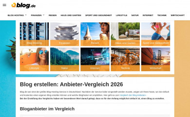 blog.de screenshot