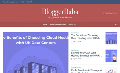 bloggerbaba.com screenshot