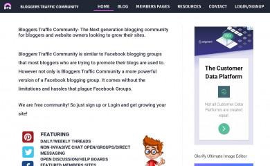 bloggerstrafficcommunity.com screenshot