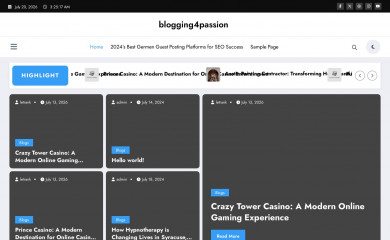 blogging4passion.com screenshot