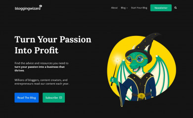 bloggingwizard.com screenshot