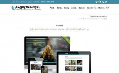 https://www.bloggingthemestyles.com/free-wordpress-themes/pureblog screenshot