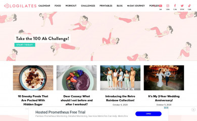 blogilates.com screenshot