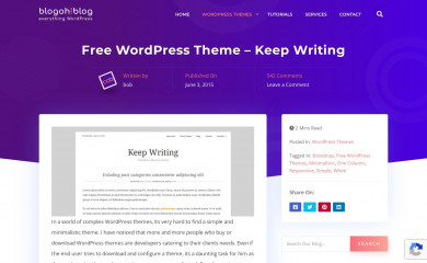 http://www.blogohblog.com/free-wordpress-theme-keep-writing screenshot