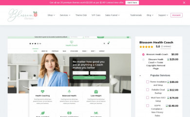 https://blossomthemes.com/downloads/blossom-health-coach-free-wordpress-theme/ screenshot