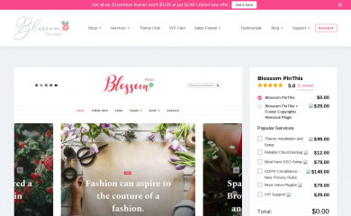 Blossom PinThis screenshot