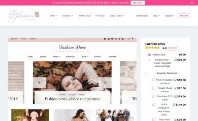 https://blossomthemes.com/downloads/fashion-diva-free-wordpress-theme screenshot
