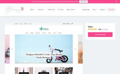 https://blossomthemes.com/wordpress-themes/vilva/ screenshot
