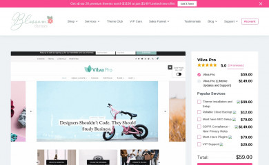 https://blossomthemes.com/wordpress-themes/vilva-pro/ screenshot