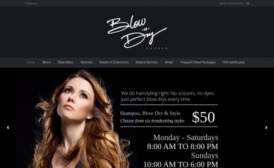 blowndrylounge.com screenshot