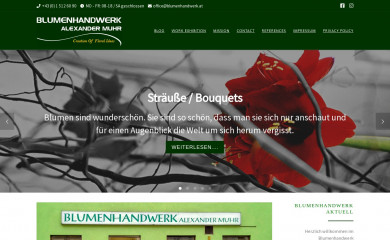 blumenhandwerk.at screenshot