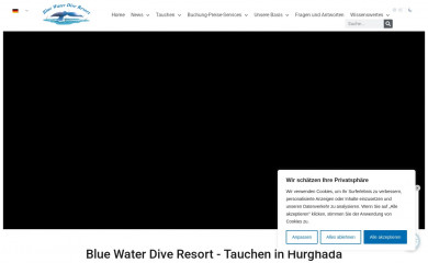 blue-water-dive.com screenshot
