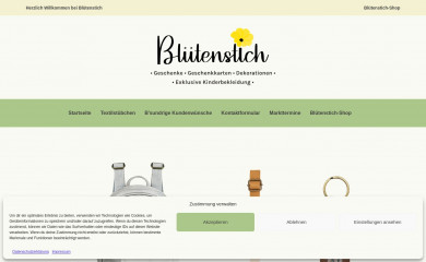 bluetenstich.at screenshot
