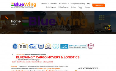 bluewingmovers.com screenshot