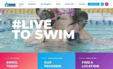 blueysswimschool.com.au screenshot