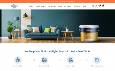 bluebirdpaints.com screenshot