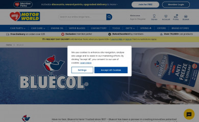 bluecol.co.uk screenshot