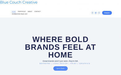 bluecouchcreative.com.au screenshot