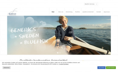 bluefishpharma.de screenshot