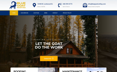 bluegoatroofing.com screenshot