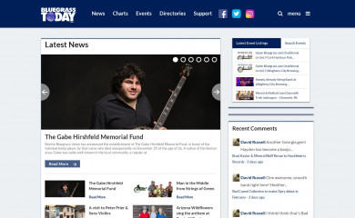 bluegrasstoday.com screenshot