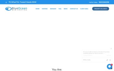 blueoceanwebhosting.com.au screenshot