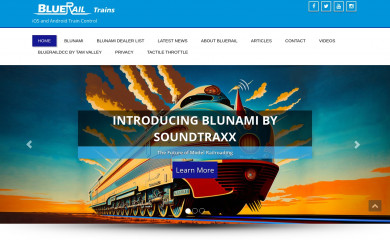 bluerailtrains.com screenshot