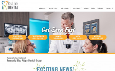blueridgedentalgroup.com screenshot