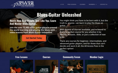 bluesguitarunleashed.com screenshot