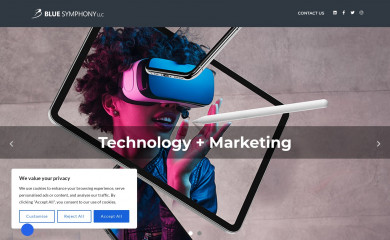 bluesymphony.com screenshot