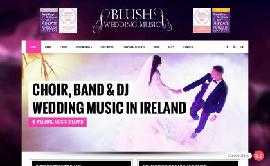 blushweddingmusic.com screenshot