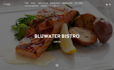 bluwaterbistro.com screenshot
