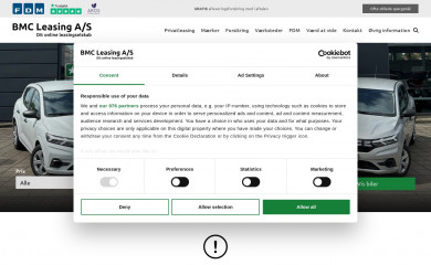 bmcleasing.dk screenshot