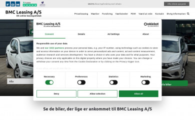 bmcleasing.dk screenshot