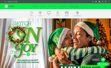 bmobile.co.tt screenshot
