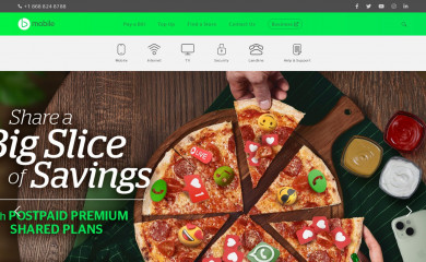 bmobile.co.tt screenshot