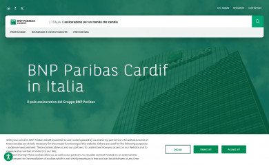 bnpparibascardif.it screenshot