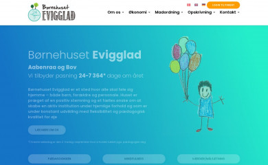 boernehuset-evigglad.dk screenshot