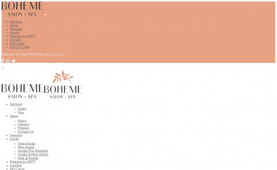 bohemesalon.com screenshot
