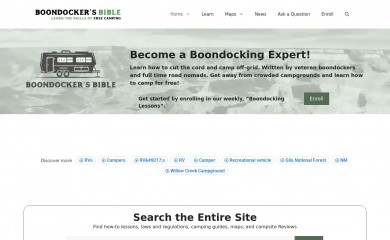 boondockersbible.com screenshot