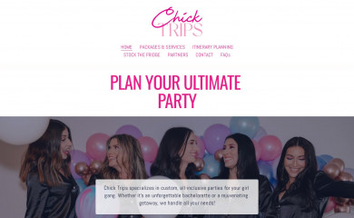bookchicktrips.com screenshot