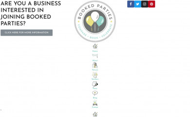 bookedparties.com screenshot
