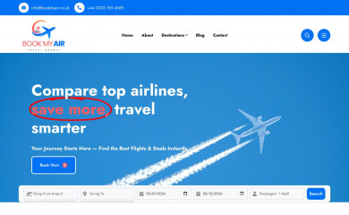 bookmyair.co.uk screenshot