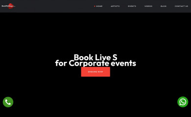 bookmysinger.com screenshot