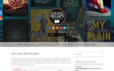 bookseriesrecaps.com screenshot