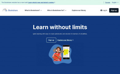 bookshare.org screenshot