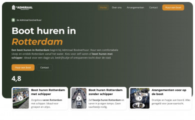 bootverhuurdeadmiraal.nl screenshot