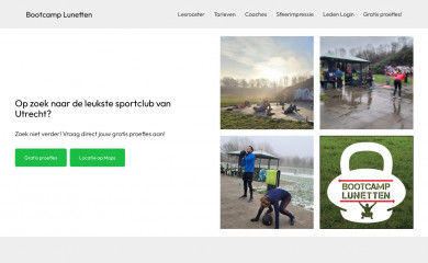 bootcamplunetten.nl screenshot